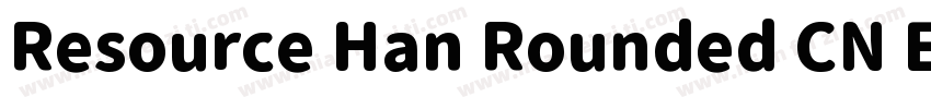 Resource Han Rounded CN ExtraLi字体转换